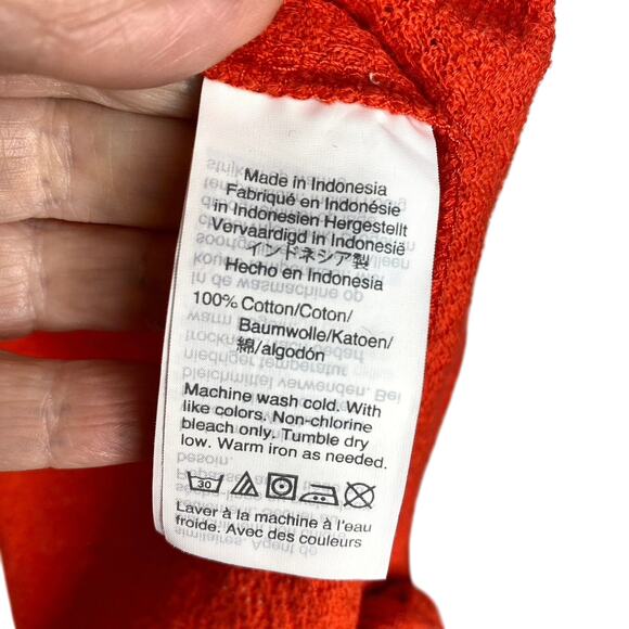 Madewell Texture and Thread Modern Side Tie Short Sleeve Top Size Medium - Picture 5 of 7